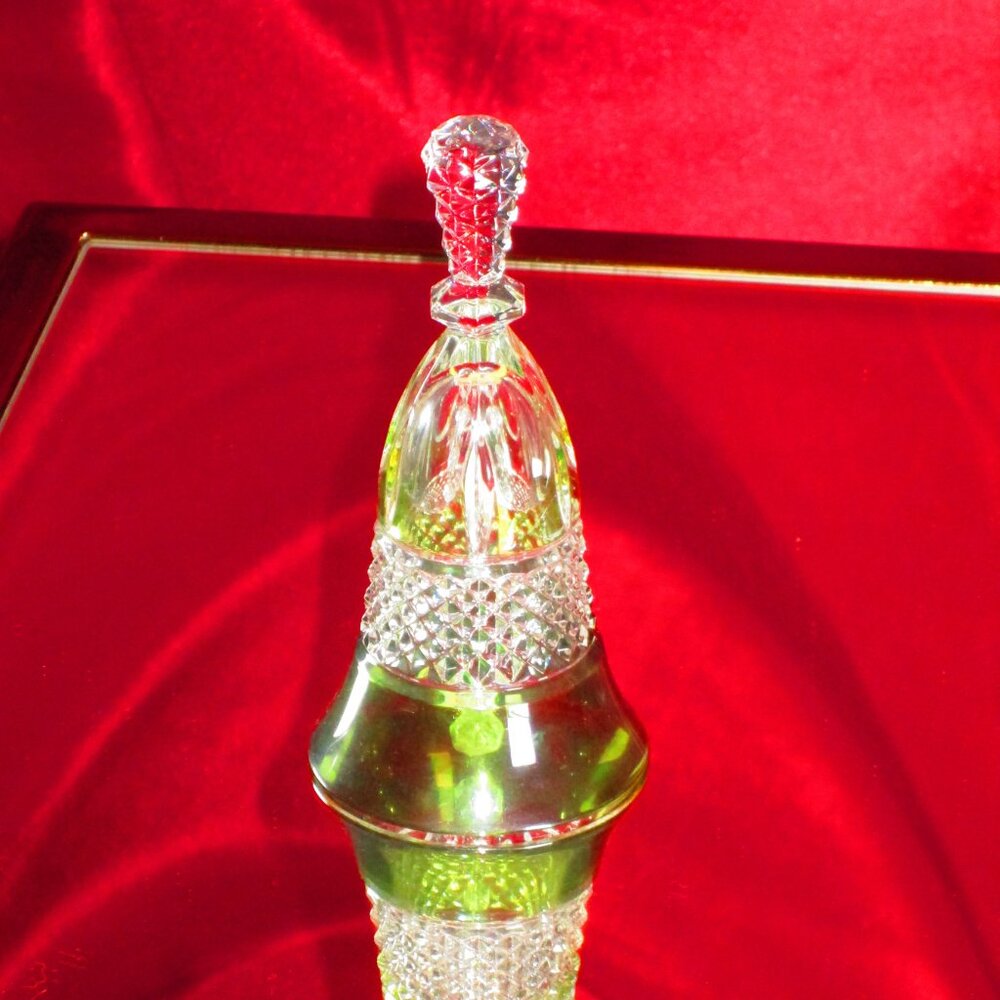 Green Crystal Dinner Bell